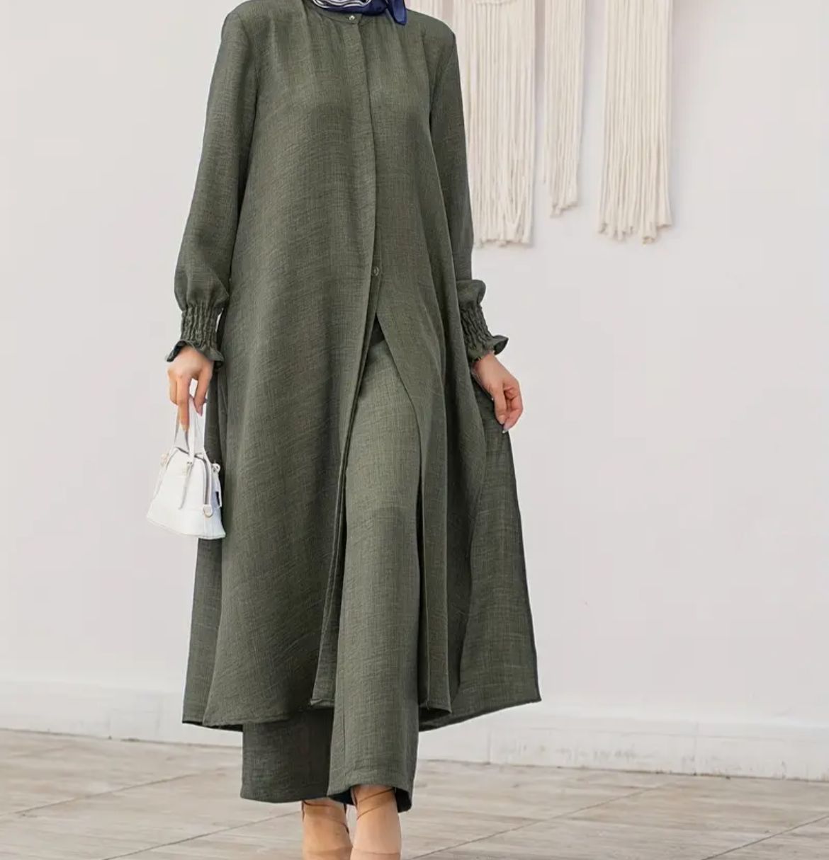 Elegant Two-Piece Modest Pants Set – Lightweight & Stylish for Everyday Wear